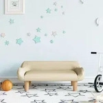 Kindersofa Creme 70x40x24 Cm Stoff Vidaxl