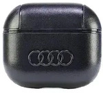 Audi Lederbezug Mit Gro&szlig;em Logo F&uuml;r Airpods 3, Grau/schwarz, Au-ap3-gt/d3-bk