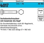 Iso 4017 Sechskantschraube A 4-70 M 10 X 20 Ad-w2 A 4-70 S 100 Stk