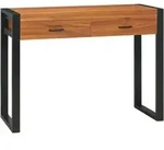 Schreibtisch Mit 2 Schubladen 100x40x75 Cm Teakholz Vidaxl