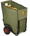 Laubwagen, Gro&szlig;er Gartentrolley, Klappbare Laubkarre F&uuml;r Den Garten, 2 Luftreifen,