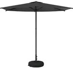 Garten-schirm Mit Fu&szlig; 270 X 270 Cm Polyester Rechtwinklig Vidaxl