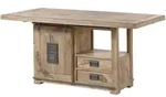 Esstisch Mango 180x90x76 Beige Lackiert Railway