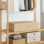 Vidaxl Storage Box 6 Pcs Cream 70 X 40 X 18 Cm Non-woven Fabric