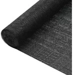 Zaunblende Schwarz 1,8x25 M Hdpe 75 G/m2 Vidaxl