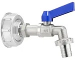 Geka Plus Ibc Adapter Set Kugelauslaufventil (s60x6 Anschluss, Gewinde G3/4)