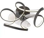Deckenventilator Schwarz 55cm Inkl. Led Dimmbar Mit Fernbedienung - Mandy
