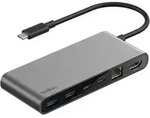 Belkin Inc024hqsgy Schnittstellen-hub Usb Typ-c 10000 Mbit/s Grau