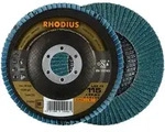Rhodius Abrasives - Rhodius Lgz F3, 10 St&uuml;ck, 115 Mm, Korn 60, F&auml;cherschleifscheibe