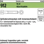 Din 912/iso 4762 Zylinderkopf-schaftschraube M10x25 Stahl 10.9