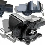 Drehbarer Tischschraubstock Aus Gusseisen, 125 Mm, Kleine Backen Mit Amboss