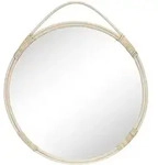 Malo Spiegel &Oslash;50cm Natur Rattan.