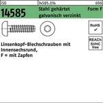 Iso 14585 Form Fe Flachkopf-blechschraube Vg 5,5x13 Stahl Galvanisch Verzinkt M.