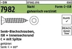 Din 7982 Form Ce Senkkopf-blechschraube Vg 6,3x100 Stahl Galvanisch Verzinkt T30 250