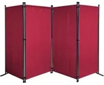 Quick-star - Paravent 4 Teilig 165 X 220 Cm Stoff Raumteiler Trennwand Balkon