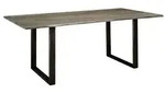 Massivmoebel24 - Baumtisch Sheesham 180x90x78 Smoked Oak Lackiert Plattenst&auml;rke