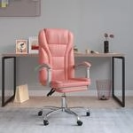 B&uuml;rostuhl Mit Liegefunktion Rosa Kunstleder Vidaxl