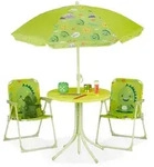 Relaxdays - Camping Kindersitzgruppe, Monster Motiv, Kindersitzgarnitur Mit Schirm,