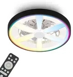 Briloner Deckenventilator Mit Licht Fernbedienung &Oslash;48cm Rund 48,5w 6400lm