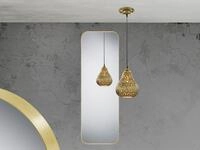 Mirrors And More - Wandspiegel Britney Ganzk&ouml;rperspiegel Metall Rahmen Gold 50x150