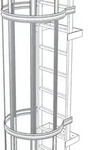 Zarges R&uuml;ckenschutzstrebe 1.400 Mm Alu Natur
