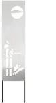 Garten Sichtschutz-leinwand Silber 32 X 140 Cm Edelstahl Vidaxl