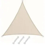 Amanka - Uv Sonnensegel 5x5x5 Hdpe Dreieck Sonnenschutz &Uuml;berdachung Balkon...