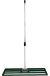 Rasenrakel 100cm Levelingrake Rasen Rakel Rake Stahl Gr&uuml;n 1.9m Fl&auml;chenebener