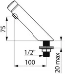 Delabie - Zeitschaltventil Temposoft 2 7 Sec Aus Massivem Messing Verchromt...