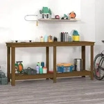 Werkbank Honigbraun 180x50x80 Cm Massivholz Kiefer - Vidaxl