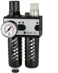 Riegler - Wartungseinheit 2-tlg. &raquo;multifix&laquo;, Pc-beh., Schutzkorb, Bg3, G3/4