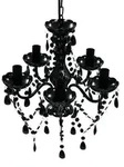 Vidaxl Crystal Light 5 Bulbs Black