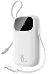 Powerbank 20000mah 45w Mit Display, Usb-c- Und Lightning-kabeln F&uuml;r Iphone Und