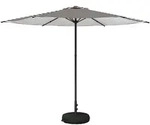 Garten-schirm Mit Fu&szlig; 300 X 300 Cm Polyester Rechtwinklig Vidaxl