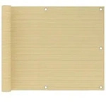 Balkon-sichtschutz Beige 75x300 Cm Hdpe Vidaxl