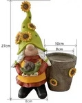 K&ouml;hko Vielseitiger Blumentopf Mit &bdquo;wichtel- Sonnenblumen&ldquo; Design...