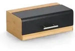 Gro&szlig;er Brotkasten Aus Bambus Zeller, Schwarz, 36 X 20 X 13 Cm