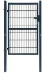Zauntor Stahl 106x248 Cm Anthrazit - Vidaxl