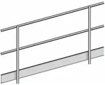 Layher Doppelgel&auml;nder 2,0 M