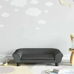 Vidaxl Kindersofa Dunkelgrau 70x45x26 Cm Samt