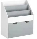 Sobuy - Kmb17-hg Kinder B&uuml;cherregal Kinderregal Mit 3 Ablagef&auml;chern Und Einer