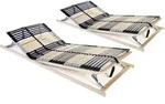 Lattenroste 2 Stk. Mit 42 Latten 7 Zonen 90x200 Cm Vidaxl