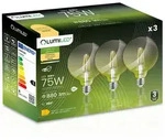 3x Led-lampe E27 Kugel G95 8w = 75w 880lm 3000k Warmwei&szlig; 360&deg;...