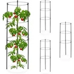 Relaxdays Rankhilfe 4er Set, Metall & Kunststoff, 60 Cm Hoch, 3 Verstellbare...