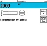 Iso 2009 Senkkopfschraube M1,6x6 Edelstahl A2 Blank Schlitz 1000 Stk