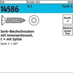 Senkblechschraube Iso 14586 M.innensechsrund/spitze 5,5 X 19 -c T25 A 2
