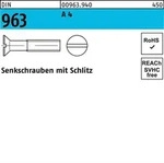 Din 963/iso 2009 Senkkopfschraube M2x6 Edelstahl A4 Blank Schlitz 1000 Stk