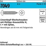 Iso 7049 Form C Linsenkopf-blechschraube Vg 3,9x19 Edelstahl A2 Blank Ph 1000 Stk