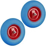 2 X Schubkarrenrad Vollgummi Mit Achse, 4.80 4.00-8 Gummirad, Pannensicher, 100kg