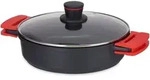 Niedriger Topf Mit Einer Antihaftbeschichtung Molten Und Deckel, &Oslash; 28 Cm